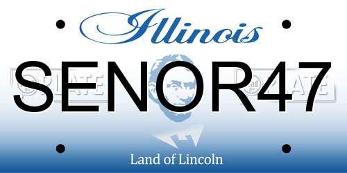 SENOR47 Illinois License Plate