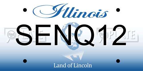 SENQ12 Illinois License Plate
