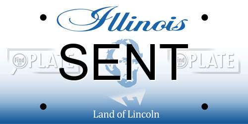 SENT Illinois License Plate