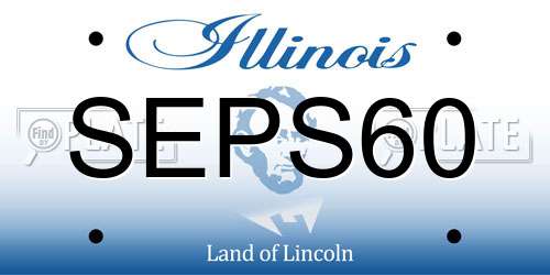 SEPS60 Illinois License Plate