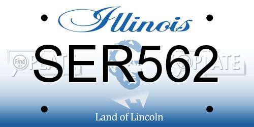 SER562 Illinois License Plate