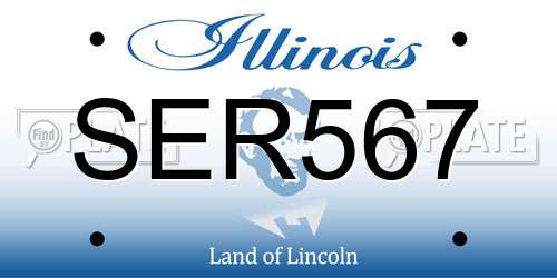 SER567 Illinois License Plate
