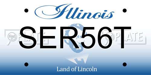 SER56T Illinois License Plate