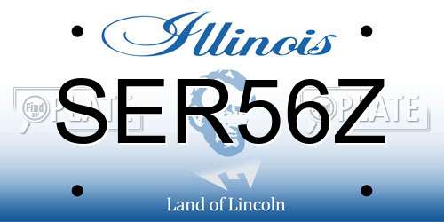 SER56Z Illinois License Plate