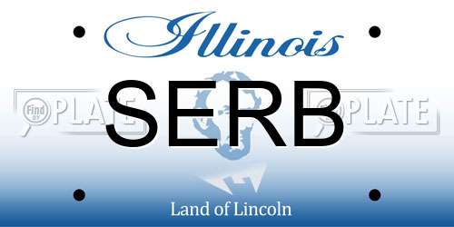 SERB Illinois License Plate