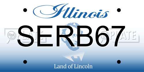 SERB67 Illinois License Plate