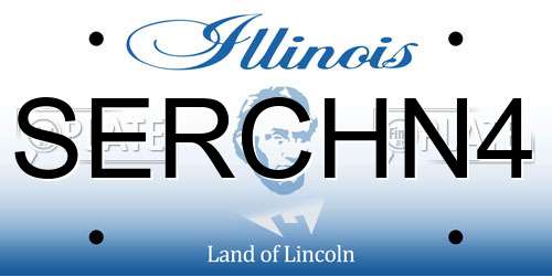 SERCHN4 Illinois License Plate