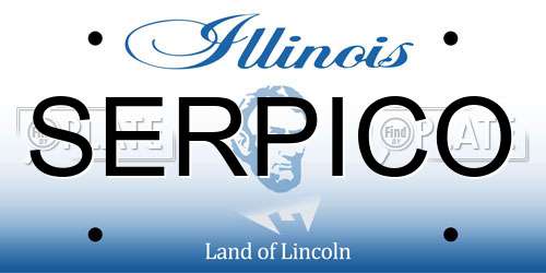 SERPICO Illinois License Plate
