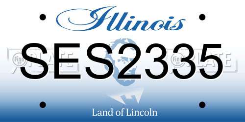 SES2335 Illinois License Plate