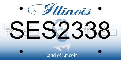 SES2338 Illinois License Plate