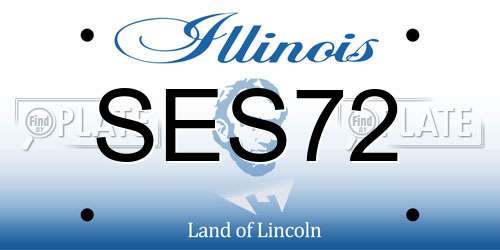 SES72 Illinois License Plate