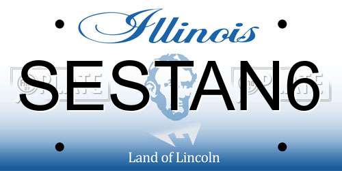 SESTAN6 Illinois License Plate