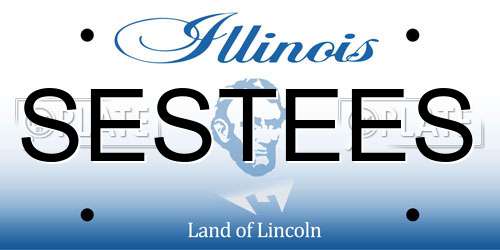SESTEES Illinois License Plate