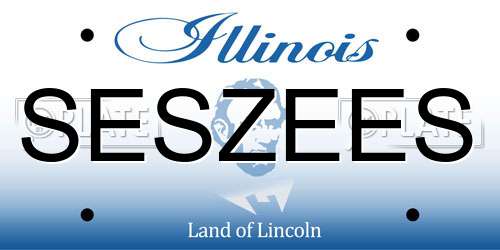 SESZEES Illinois License Plate