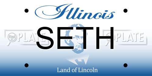 SETH Illinois License Plate