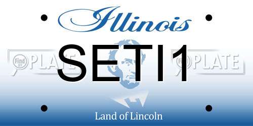 SETI1 Illinois License Plate