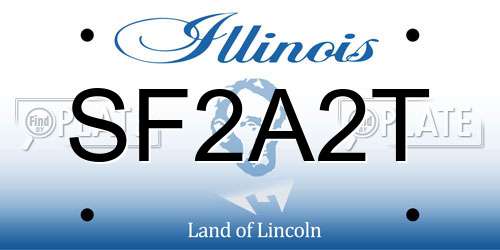 SF2A2T Illinois License Plate
