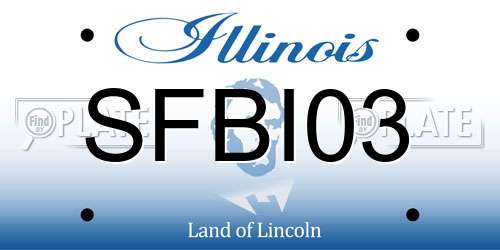SFBI03 Illinois License Plate