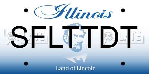 SFLTTDT Illinois License Plate