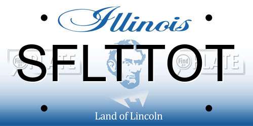 SFLTTOT Illinois License Plate