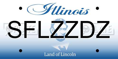 SFLZZDZ Illinois License Plate