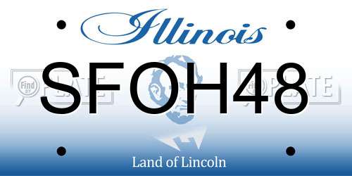 SFOH48 Illinois License Plate