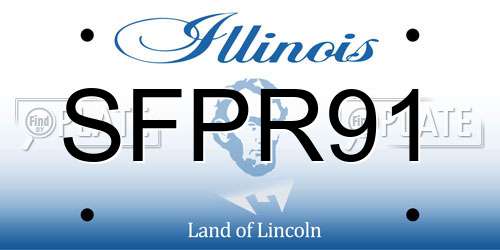 SFPR91 Illinois License Plate