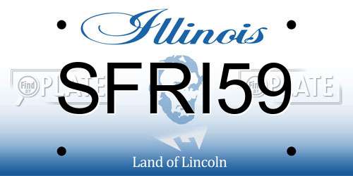 SFRI59 Illinois License Plate