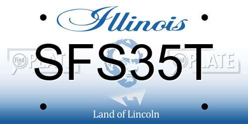 SFS35T Illinois License Plate