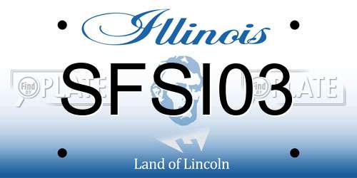 SFSI03 Illinois License Plate