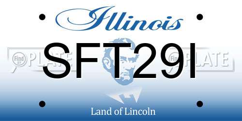 SFT29I Illinois License Plate