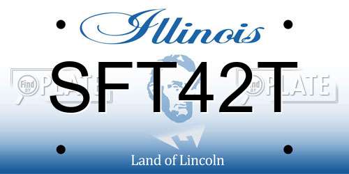 SFT42T Illinois License Plate