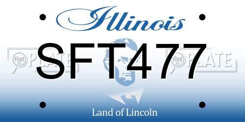 SFT477 Illinois License Plate