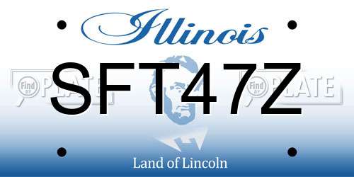 SFT47Z Illinois License Plate