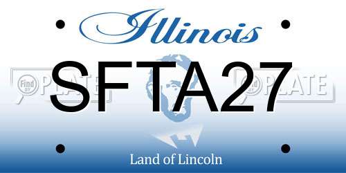 SFTA27 Illinois License Plate