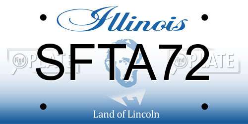 SFTA72 Illinois License Plate