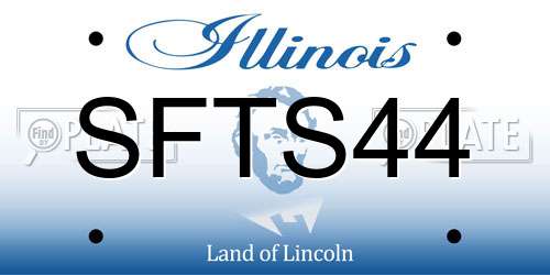 SFTS44 Illinois License Plate