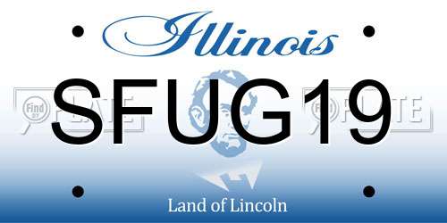 SFUG19 Illinois License Plate