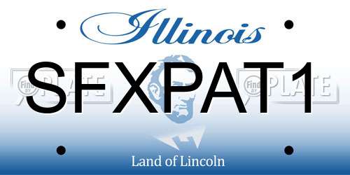 SFXPAT1 Illinois License Plate