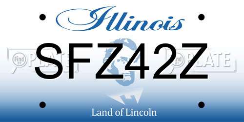 SFZ42Z Illinois License Plate