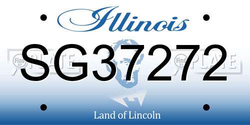 SG37272 Illinois License Plate