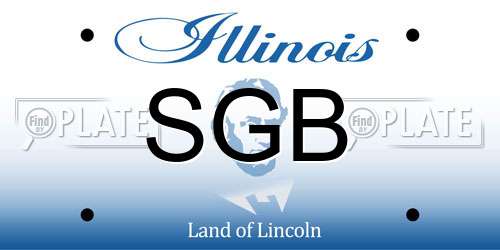 SGB Illinois License Plate