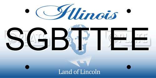 SGBTTEE Illinois License Plate
