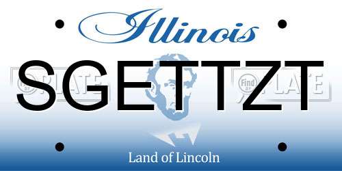 SGETTZT Illinois License Plate
