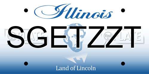 SGETZZT Illinois License Plate