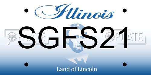SGFS21 Illinois License Plate