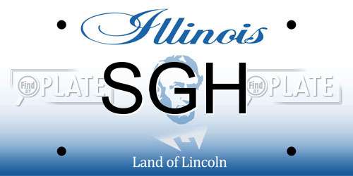 SGH Illinois License Plate