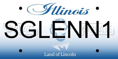 SGLENN1 Illinois License Plate