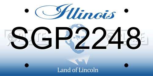 SGP2248 Illinois License Plate