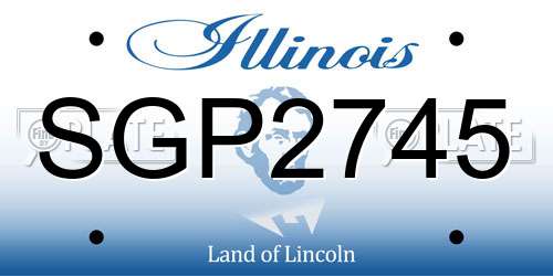 SGP2745 Illinois License Plate